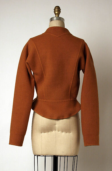 Ensemble, Geoffrey Beene (American, Haynesville, Louisiana 1927–2004 New York), (a) wool, plastic; (b) leather, American