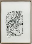 Orthostat #139, from Orthostates, Rayyane Tabet  Lebanese, Charcoal rubbing on paper, framed