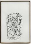 Orthostat #141, from Orthostates, Rayyane Tabet  Lebanese, Charcoal rubbing on paper, framed