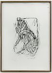 Orthostat #148, from Orthostates, Rayyane Tabet  Lebanese, Charcoal rubbing on paper, framed
