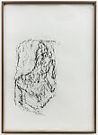 Orthostat #158, from Orthostates, Rayyane Tabet  Lebanese, Charcoal rubbing on paper, framed