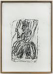 Orthostat #167, from Orthostates, Rayyane Tabet  Lebanese, Charcoal rubbing on paper, framed