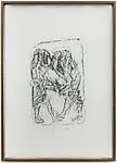 Orthostat #182, from Orthostates, Rayyane Tabet  Lebanese, Charcoal rubbing on paper, framed