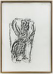 Orthostat #189, from Orthostates, Rayyane Tabet  Lebanese, Charcoal rubbing on paper, framed