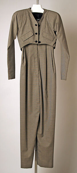 Ensemble, Geoffrey Beene (American, Haynesville, Louisiana 1927–2004 New York), (a) wool; (b) cotton, American 
