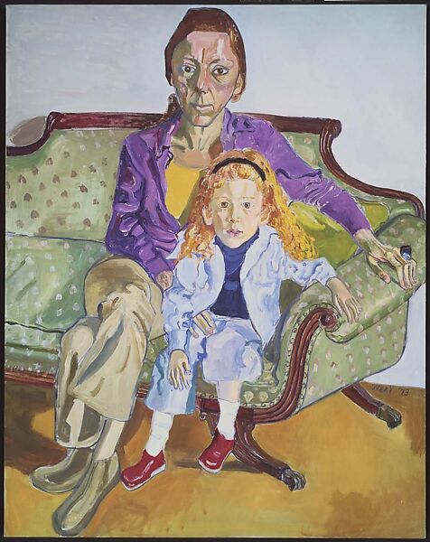 Linda Nochlin and Daisy, Alice Neel (American, Merion Square, Pennsylvania 1900–1984 New York), Oil on canvas 