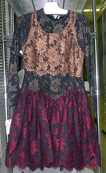 Ensemble, Geoffrey Beene (American, Haynesville, Louisiana 1927–2004 New York), (a) silk; (b) silk, synthetic fiber, American