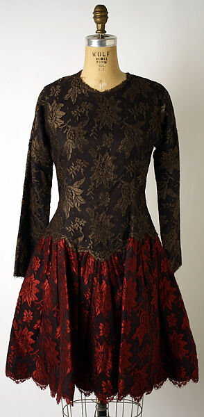 Ensemble, Geoffrey Beene (American, Haynesville, Louisiana 1927–2004 New York), (a) silk; (b) silk, synthetic fiber, American