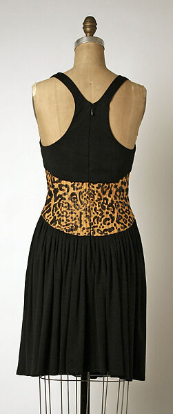 Ensemble, Geoffrey Beene (American, Haynesville, Louisiana 1927–2004 New York), (a) silk, wool, cotton; (b) silk; (c, d) leather, American