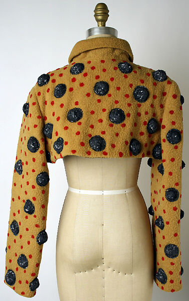 Jacket, Geoffrey Beene (American, Haynesville, Louisiana 1927–2004 New York), wool, plastic, silk, hematite, American