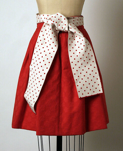 Ensemble, Geoffrey Beene (American, Haynesville, Louisiana 1927–2004 New York), (a) cotton, plastic, silk, metallic; (b) synthetic fiber; (c) cotton, synthetic: (d, e) synthetic fiber, plastic (foam), American