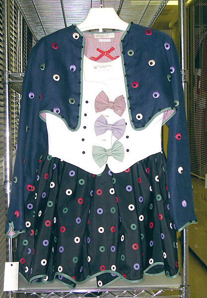Ensemble, Geoffrey Beene (American, Haynesville, Louisiana 1927–2004 New York), (a) linen, silk, metallic; (b) silk; (c) silk, metallic, American