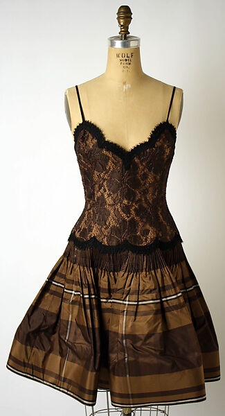 Ensemble, Geoffrey Beene (American, Haynesville, Louisiana 1927–2004 New York), (a) silk; (b) leather, American