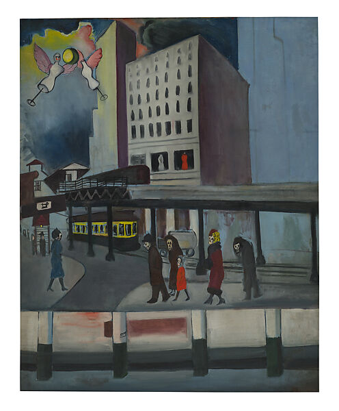 Synthesis of New York -- The Great Depression, Alice Neel (American, Merion Square, Pennsylvania 1900–1984 New York), Oil on canvas 