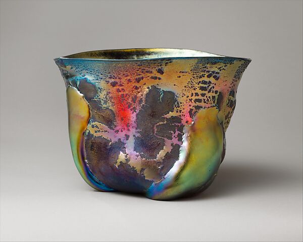 Bowl, Designed by Louis C. Tiffany (American, New York 1848–1933 New York), Favrile glass, American 