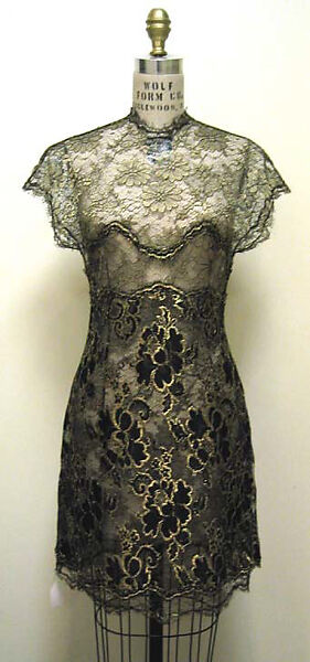 Ensemble, Geoffrey Beene (American, Haynesville, Louisiana 1927–2004 New York), (a) silk, metallic; (b) silk, metallic, synthetic fiber, American