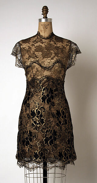 Ensemble, Geoffrey Beene (American, Haynesville, Louisiana 1927–2004 New York), (a) silk, metallic; (b) silk, metallic, synthetic fiber, American