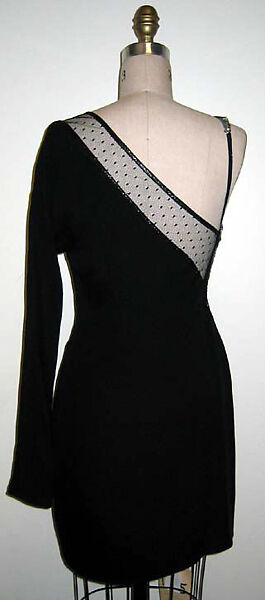 Dress, Geoffrey Beene (American, Haynesville, Louisiana 1927–2004 New York), wool, silk, plastic, synthetic fiber, American