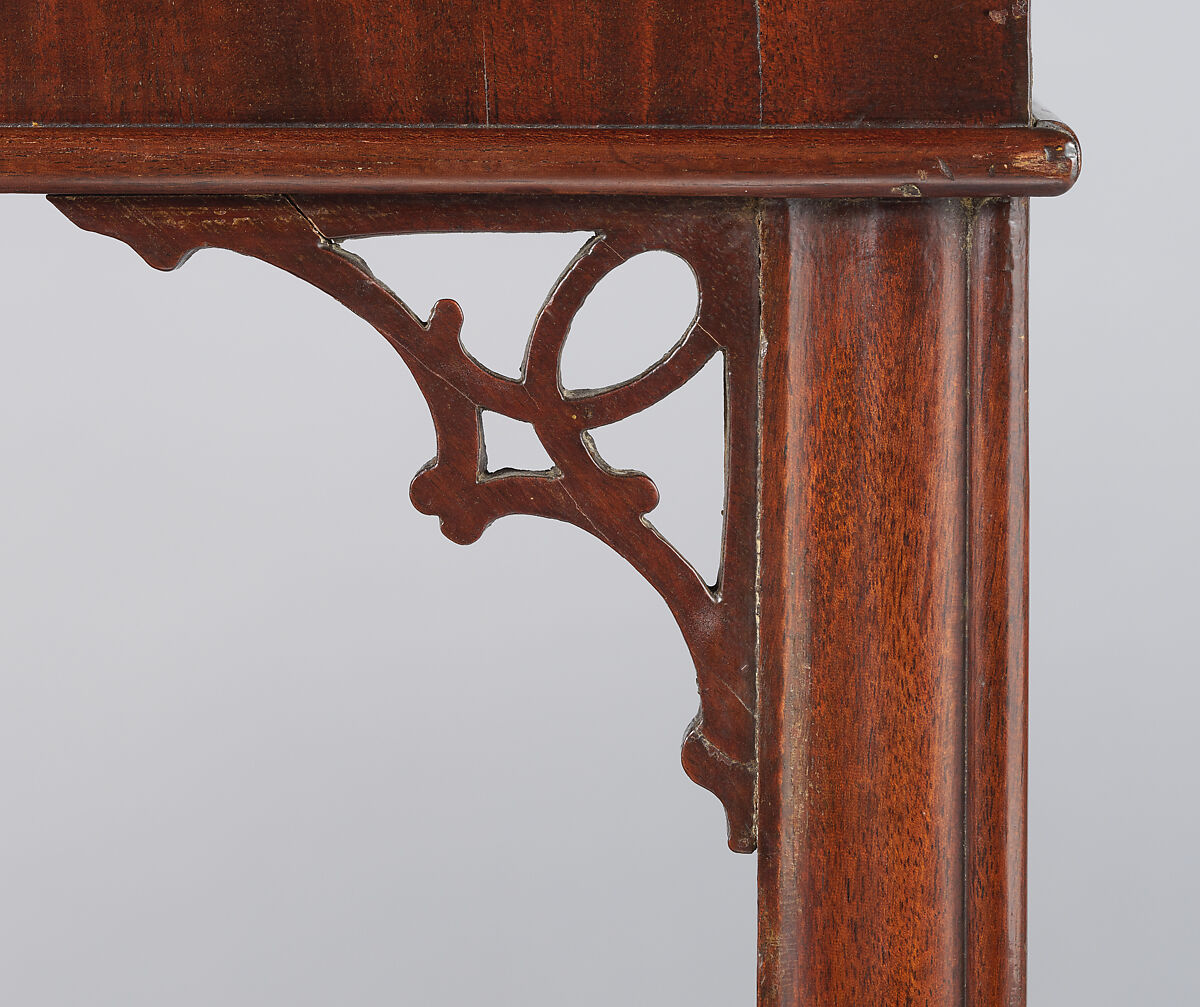 Tea Table, Robert Harrold (American, born England, active 1765–1792), Mahogany, mahogany veneer, maple; brass (modern), American