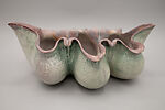 Labiatae Bowl, Kim Dickey (American, born White Plains, New York 1964), Glazed porcelain