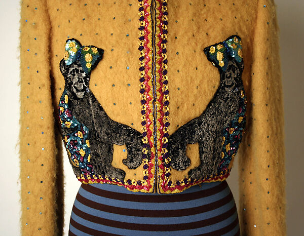 Ensemble, Geoffrey Beene (American, Haynesville, Louisiana 1927–2004 New York), (a) wool, silk; (b) wool, silk, plastic, American