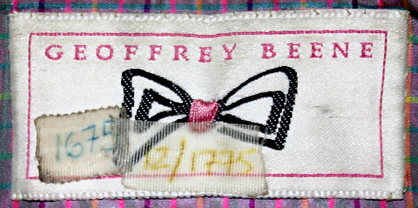 Ensemble, Geoffrey Beene (American, Haynesville, Louisiana 1927–2004 New York), (a) wool, silk; (b) wool, silk, plastic, American