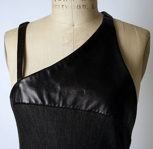 Dress, Geoffrey Beene (American, Haynesville, Louisiana 1927–2004 New York), wool, leather, American