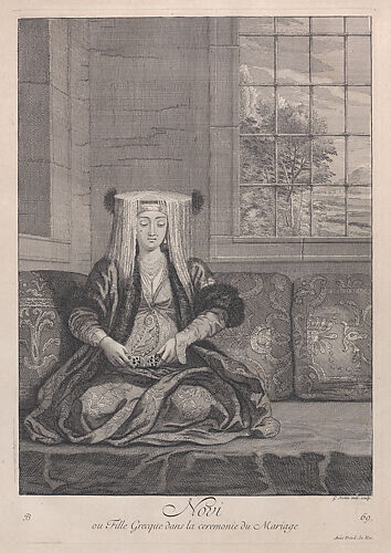 Novi, ou Fille Grecque dans la ceremonie du Mariage, plate 69 from 