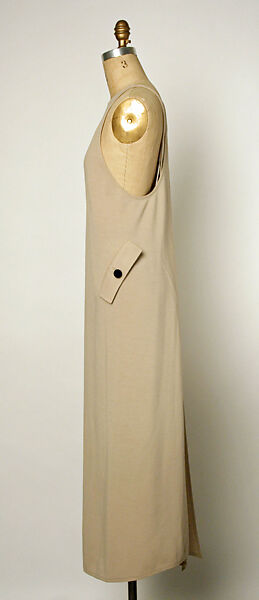 Ensemble, Geoffrey Beene (American, Haynesville, Louisiana 1927–2004 New York), (a) wool, plastic; (b) silk, cellophane, American
