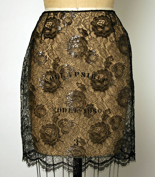 Ensemble, Geoffrey Beene (American, Haynesville, Louisiana 1927–2004 New York), (a) wool, plastic; (b) silk, cellophane, American