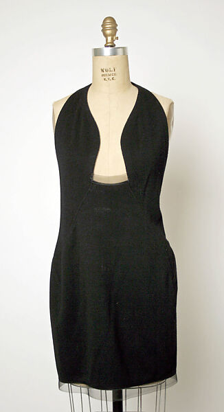 Ensemble, Geoffrey Beene (American, Haynesville, Louisiana 1927–2004 New York), (a) wool, horsehair, silk; (b) synthetic fiber, plastic, horsehair, American