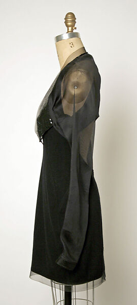 Ensemble, Geoffrey Beene (American, Haynesville, Louisiana 1927–2004 New York), (a) wool, horsehair, silk; (b) synthetic fiber, plastic, horsehair, American