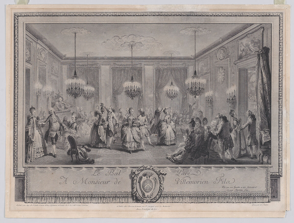 Le Bal Paré, Antoine Jean Duclos (French, Paris 1742–1795 Paris), Etching and engraving 