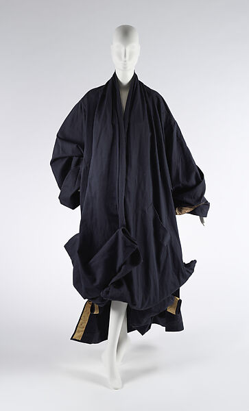 Coat, John Galliano (British, born Gibraltar, 1960), cotton, plastic, British 