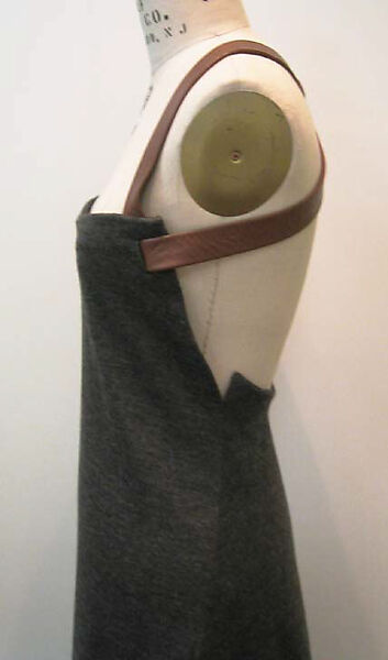 Ensemble, Geoffrey Beene (American, Haynesville, Louisiana 1927–2004 New York), (a) wool, leather; (b) wool, American