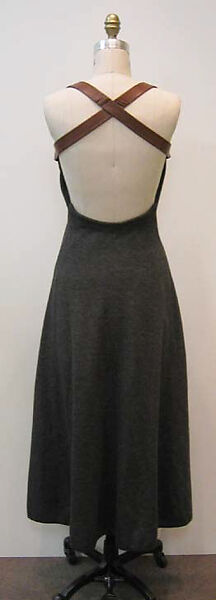 Ensemble, Geoffrey Beene (American, Haynesville, Louisiana 1927–2004 New York), (a) wool, leather; (b) wool, American