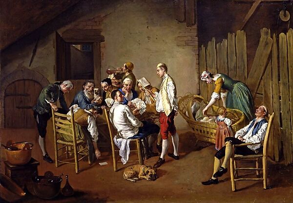 An Old Man with a Dog, Giacomo Ceruti (Italian, Milan 1698–1767 Milan), Oil on canvas