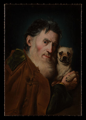An Old Man with a Dog