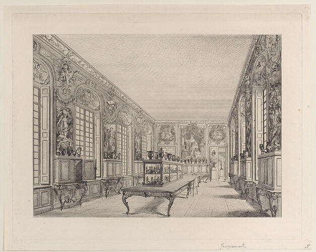 Room in the Louvre Containing Gems and Jewels