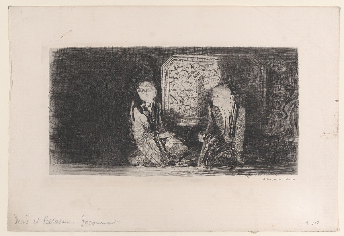 Ivory and Greenware, Jules-Ferdinand Jacquemart (French, Paris 1837–1880 Paris), Etching 