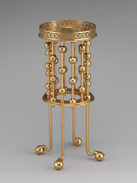 Table, Unknown maker, Brass, American 