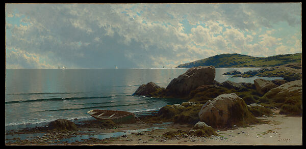 Low Tide, Hetherington Cove, Grand Manan, Alfred Thompson Bricher (1837–1908), Oil on canvas, American 