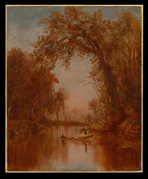 A Study for An Indian Summer Day On Claverack Creek, Sanford Robinson Gifford (Greenfield, New York 1823–1880 New York, New York), Oil on canvas, American 