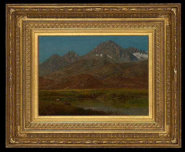 Owens Valley, California, Albert Bierstadt (American, Solingen 1830–1902 New York), Oil on paper laid down on canvas, American