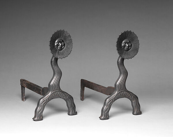 Andiron, F. Robert Seidensticker (1838–1914) Designed by, Iron, American 