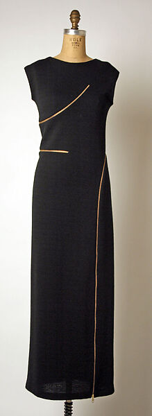 Ensemble, Geoffrey Beene (American, Haynesville, Louisiana 1927–2004 New York), (a) wool, metal; (b) satin, wool, metal, American