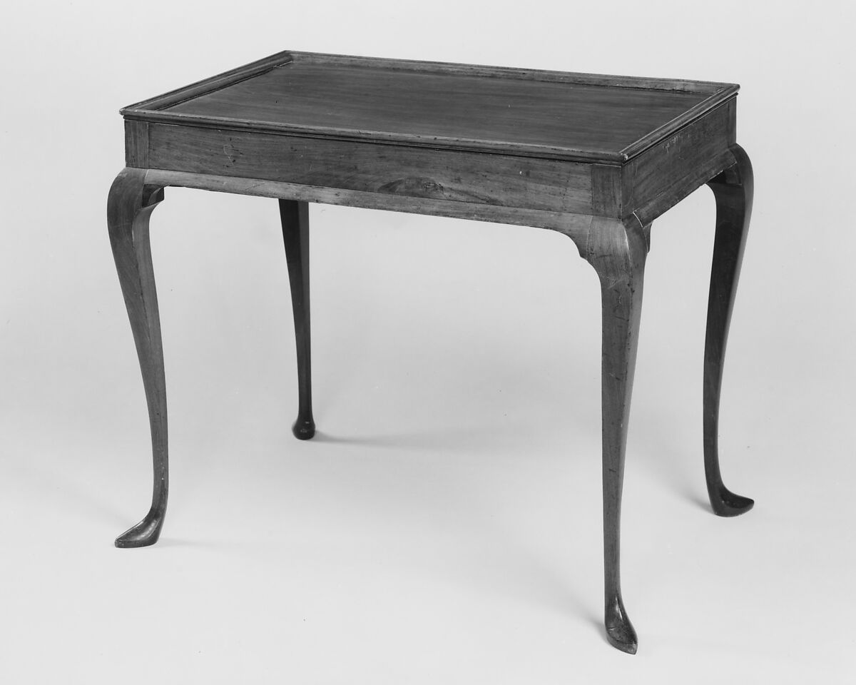 Square Tea Table, Mahogany, white pine, American