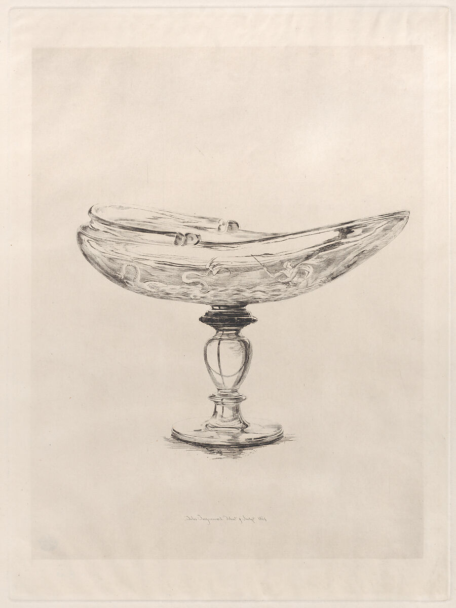 Crystal Bezel, Jules-Ferdinand Jacquemart (French, Paris 1837–1880 Paris), Etching 