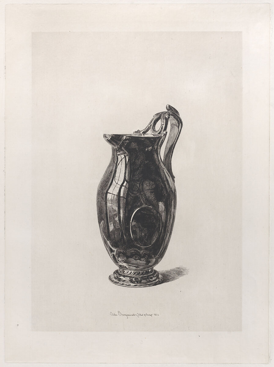 Antique Carnelian Vase, Jules-Ferdinand Jacquemart (French, Paris 1837–1880 Paris), Etching 