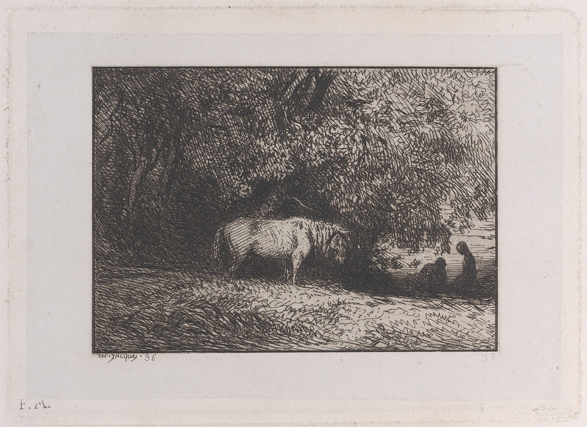 Charles Jacque | Horse Under a Tree Branch | The Metropolitan Museum of Art